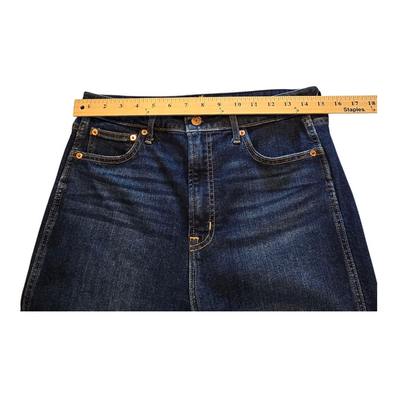 Gap Womens Jeans Size 10R Blue Sky High Vintage Slim Raw Hem Ankle Distressed - Picture 10 of 12